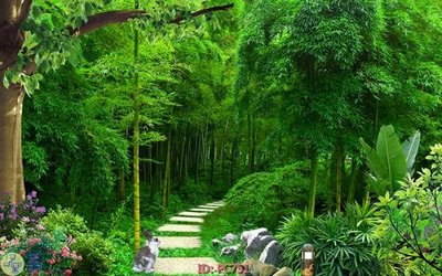 File tranh gốc in trần nhà File gốc phong cảnh PC751 3D