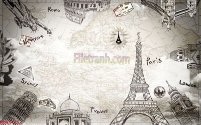 File in trần File tranh phong cảnh thiên nhiên PCN1115 (file gốc) chủ đề vũ trụ