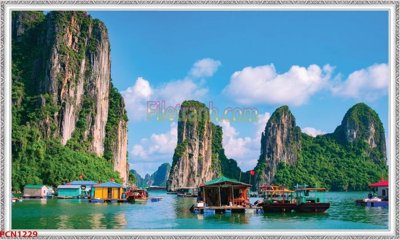 File gốc File tranh phong cảnh thiên nhiên PCN1229 (in ấn) màu sắc trung thực