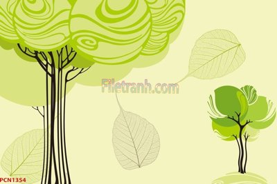 Download file gốc File tranh phong cảnh thiên nhiên PCN1354 (in lụa) tranh 3D