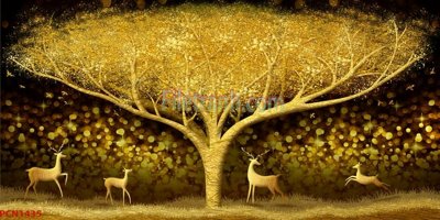 File gốc File tranh phong cảnh thiên nhiên PCN1435 (in ấn) màu sắc trung thực