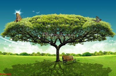 File gốc File tranh phong cảnh thiên nhiên PCN1630 (chuẩn màu) cho in offset