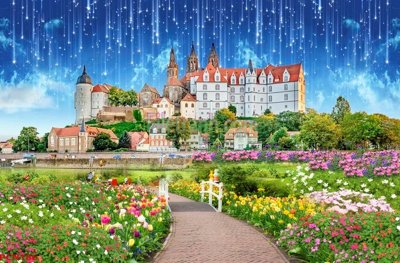 File gốc File tranh phong cảnh thiên nhiên PCN186 (chủ đề hiện đại) trang trí