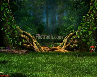 Ảnh gốc File tranh phong cảnh thiên nhiên PCN1995 (nét căng) in mica