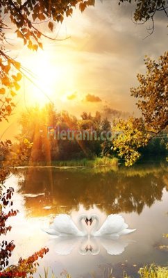 File PSD File tranh phong cảnh thiên nhiên PCN2065 (bản gốc) dễ dàng edit