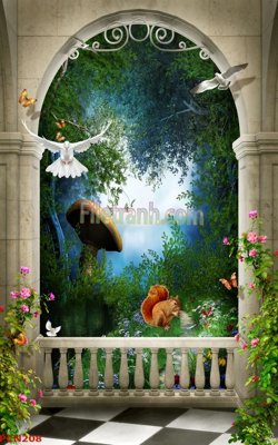 Tải file File tranh phong cảnh thiên nhiên PCN208 (ảnh gốc) file AI/EPS