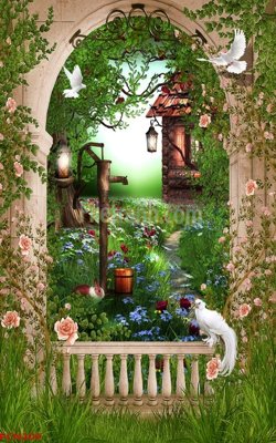 File gốc File tranh phong cảnh thiên nhiên PCN209 (cho in ấn) độc quyền