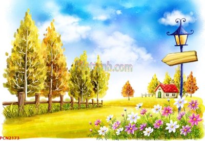 File gốc File tranh phong cảnh thiên nhiên PCN2173 (chuẩn CMYK) cho nhà in