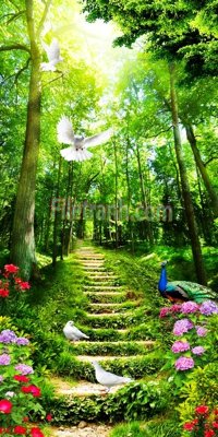 File tranh File tranh phong cảnh thiên nhiên PCN222 (gốc) in trên kính