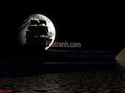 File PSD File tranh phong cảnh thiên nhiên PCN2248 (gốc) cho designer