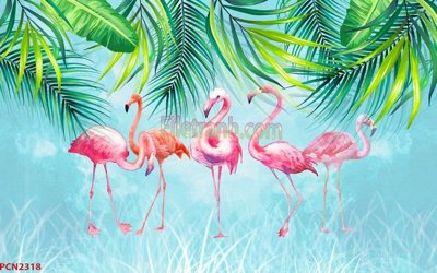 File in mica File tranh phong cảnh thiên nhiên PCN2318 (bản gốc) làm vách ngăn