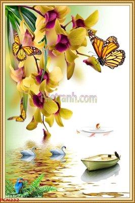 File gốc in mica File tranh phong cảnh thiên nhiên PCN232 chất lượng