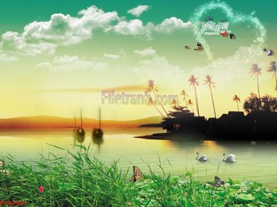 Download file File tranh phong cảnh thiên nhiên PCN2404 (gốc) in mica cao cấp