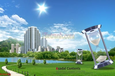 File gốc File tranh phong cảnh thiên nhiên PCN2405 (in lụa) cao cấp