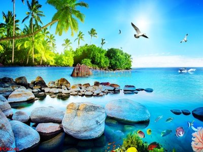 Tải file File tranh phong cảnh thiên nhiên PCN245 (gốc) làm tranh treo tường