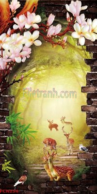 Tải file PSD File tranh phong cảnh thiên nhiên PCN254 (nguyên layer) để in