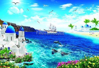 File tranh File tranh phong cảnh thiên nhiên PCN279 (bản gốc) treo tường