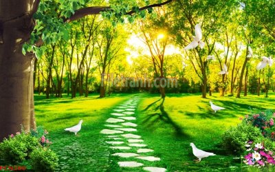 Tải file File tranh phong cảnh thiên nhiên PCN280 (PSD) cho in ấn quảng cáo