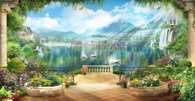 Tải file File tranh phong cảnh thiên nhiên PCN2807 (gốc) chủ đề phong thủy