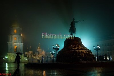 File gốc File tranh phong cảnh thiên nhiên PCN2921 (in tráng gương) sang trọng