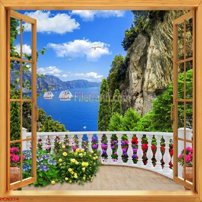 Tải file File tranh phong cảnh thiên nhiên PCN314 (PSD) cho in tranh kính