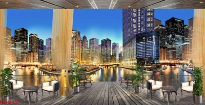 File tranh File tranh phong cảnh thiên nhiên PCN3151 (bản gốc) treo quán cafe