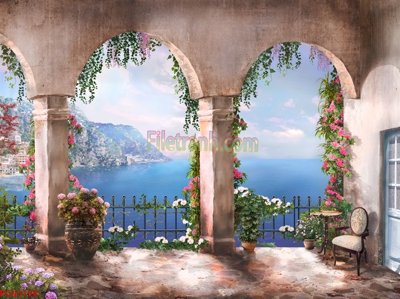 File tranh quảng cáo File tranh phong cảnh thiên nhiên PCN3198 (download file gốc)