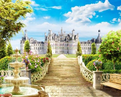 File gốc File tranh phong cảnh thiên nhiên PCN3235 (in ấn) màu sắc trung thực