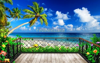 File PSD File tranh phong cảnh thiên nhiên PCN341 (nguyên gốc) chất lượng cao