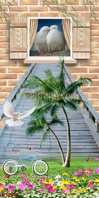 Tải file File tranh phong cảnh thiên nhiên PCN349 (gốc) in ấn chất lượng