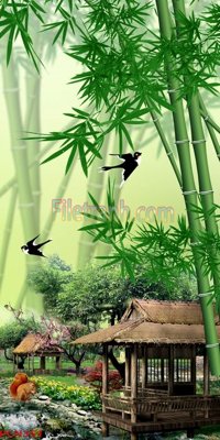 File gốc File tranh phong cảnh thiên nhiên PCN351 (dành cho trang trí nội thất)