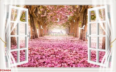 File gốc File tranh phong cảnh thiên nhiên PCN404 (vector) cho in ấn