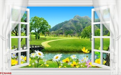 Download file gốc File tranh phong cảnh thiên nhiên PCN448 (in mica) trang trí