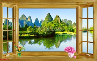 File gốc File tranh phong cảnh thiên nhiên PCN475 (chuẩn CMYK) cho nhà in