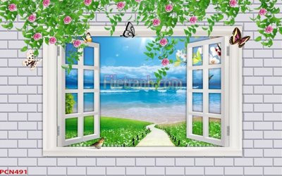 File gốc File tranh phong cảnh thiên nhiên PCN491 cho in ấn và thiết kế