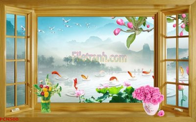 File gốc File tranh phong cảnh thiên nhiên PCN500 (ảnh chi tiết) để in ấn