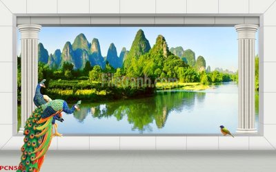 File tranh File tranh phong cảnh thiên nhiên PCN503 (gốc) chủ đề trừu tượng