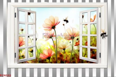 File tranh File tranh phong cảnh thiên nhiên PCN522 (ảnh gốc) in trần 3D