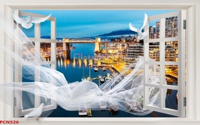 File PSD File tranh phong cảnh thiên nhiên PCN526 (bản gốc) dễ dàng edit