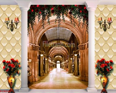 File gốc in ấn File tranh phong cảnh thiên nhiên PCN556 chất lượng vượt trội