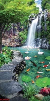 File gốc File tranh phong cảnh thiên nhiên PCN562 cho in ấn và thiết kế