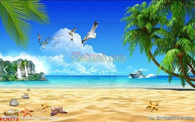 File in trần File tranh phong cảnh thiên nhiên PCN572 (bản gốc 3D) sống động