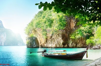 Tải file File tranh phong cảnh thiên nhiên PCN740 (gốc) chủ đề phong thủy