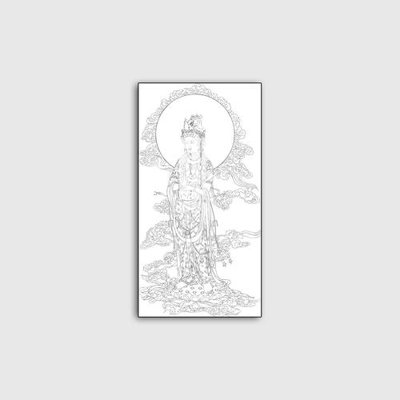 Hình ảnh file gốc in lụa File tranh phật giáo PG09147