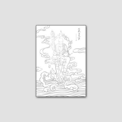 File PSD File tranh phật giáo PG09365 (nguyên bản) cho thiết kế