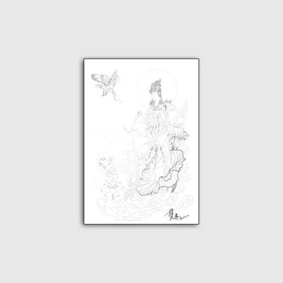 File PSD File tranh phật giáo PG09366 (gốc) cho designer