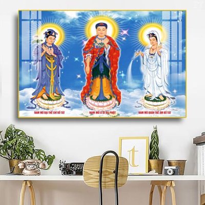 File tranh gốc in trần nhà File tranh phật PG1035 3D