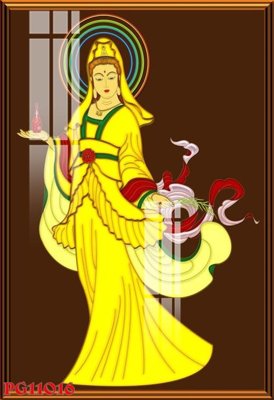 File gốc File tranh phật giáo PG11016 (in lụa) tranh thuận buồm