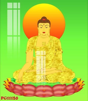 File tranh File tranh phật giáo PG11126 (bản gốc) in lụa 5D