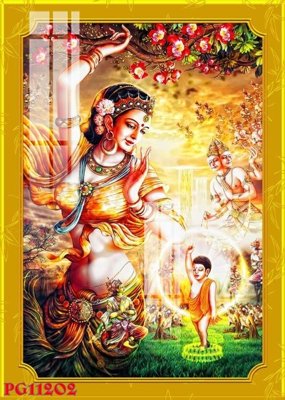 File tranh in trần 3D File tranh phật giáo PG11202 (ảnh gốc)